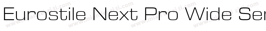 Eurostile Next Pro Wide SemiBold字体转换
